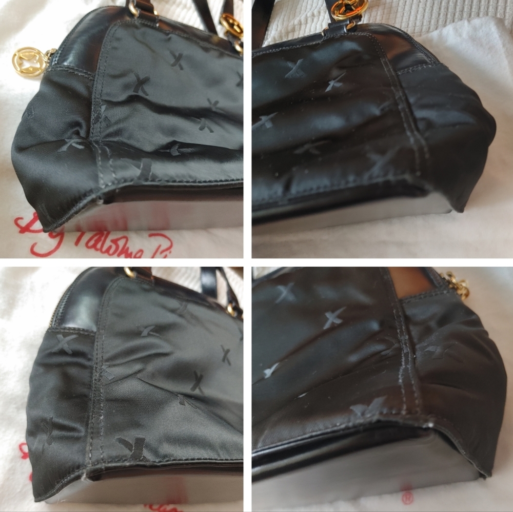 Paloma Picasso Small Nylon & Leather Handbag - Picture 7 of 16